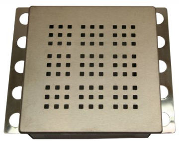 Visa detaljer för NT designlucka Kvadrat 20x20 borstat stål 2407