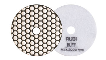 Bild på Rubi polerpad torr vit buff Ø100mm