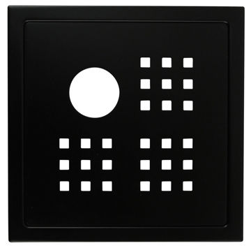Bild på NT Golvsil design kvadrat 20x20 svart matt med uthugg